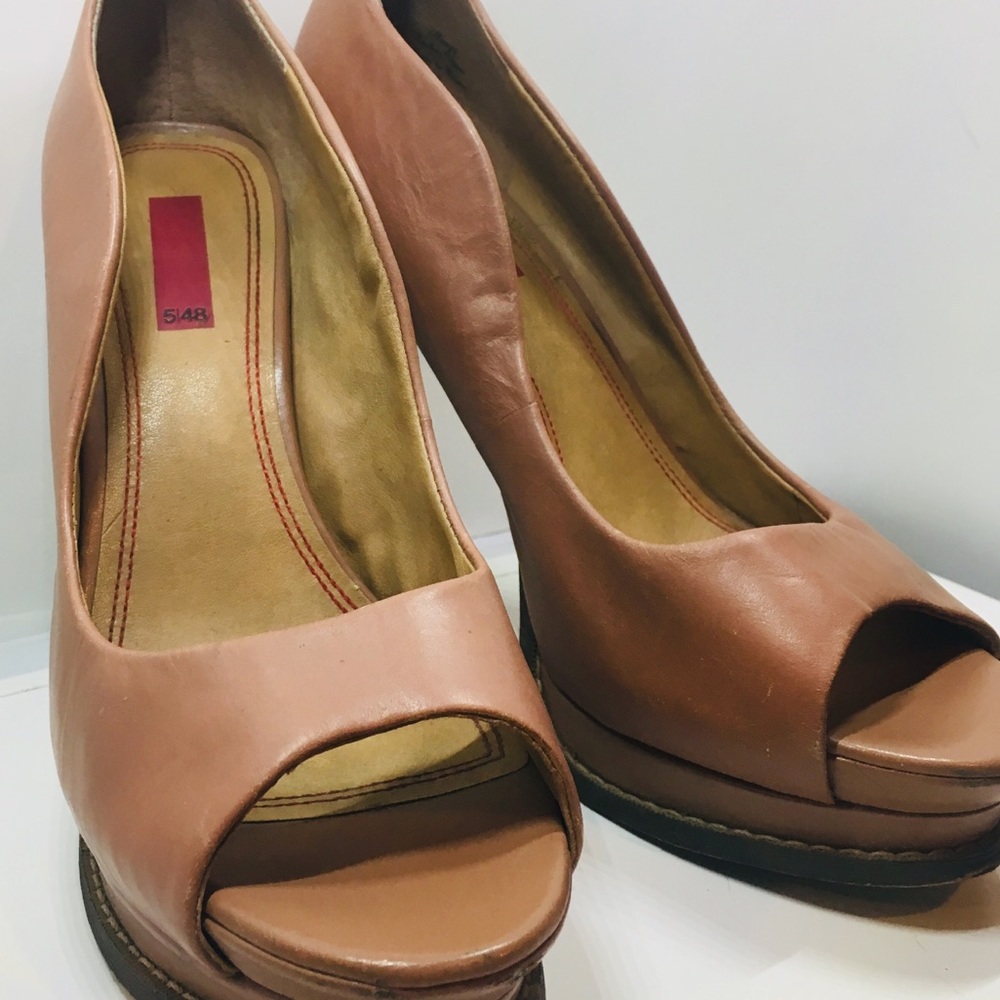 5/48 Rose-colored Leather Stilettos